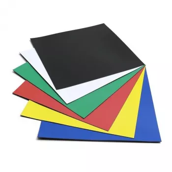 Quadrados magnéticos Nobo 150x150mm cores sortidas (6), preto, azul, verde, vermelho, branco, amarelo, 150 mm, 150 mm, 192 x 7 x 192 mm, 300 g, 6 unid.