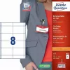 Etiqueta não adesiva AVERY 4822 transparente branco retangular 32 unid.