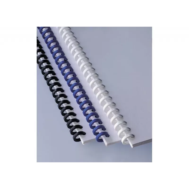 Lombada ClickBind GBC A4 34R 8mm, branco, 45 folhas, plástico, A4, 8 mm, 300 g