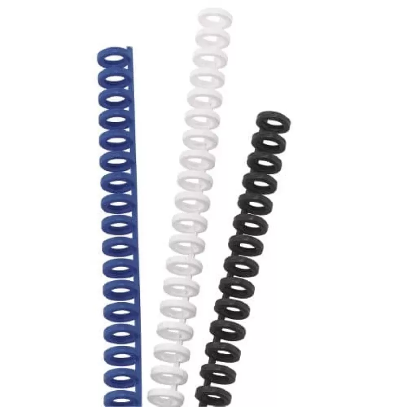 Lombada ClickBind GBC A4 34R 8mm, branco, 45 folhas, plástico, A4, 8 mm, 300 g