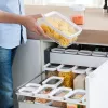 EMSA Optima 513557 recipiente para alimentos, 1 L, transparente/branco