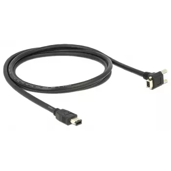 Cabo FireWire DeLOCK 83589 2 m 6 pinos 9 pinos preto