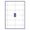 Avery L7418-25 etiquetas de nome, branco, 86 x 55 mm, 200 etiquetas (25 folhas)