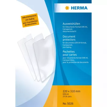 Capa de documentos HERMA 5026 polipropileno transparente A4