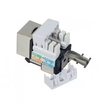 Módulo Keystone Tecline 272850 plano preto RJ-45