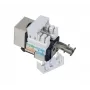 Módulo Keystone Tecline 272850 plano preto RJ-45