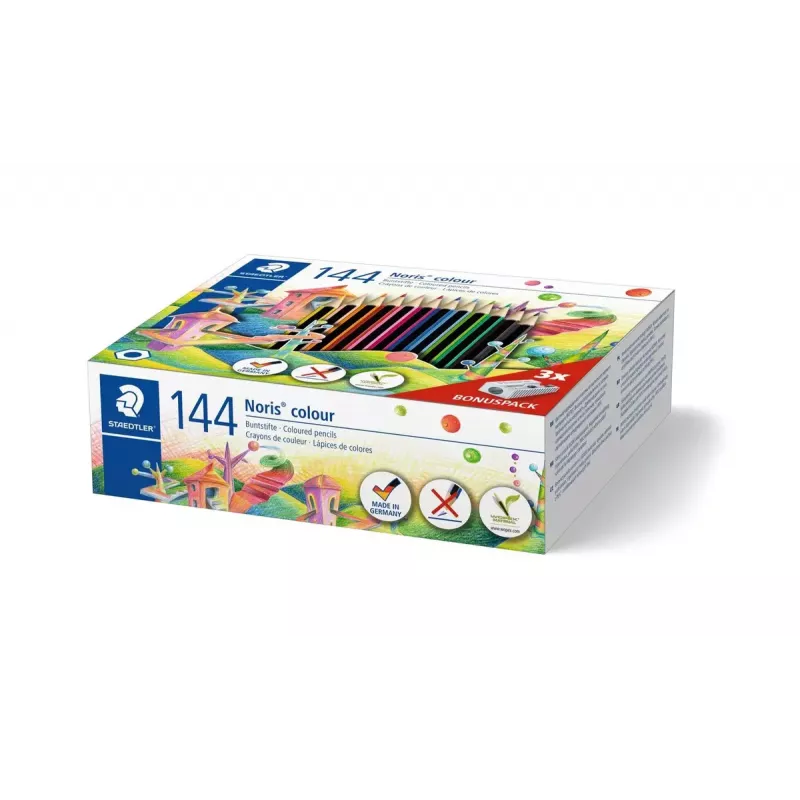 Staedtler Noris colour 185 lápis de cor, 144 un., cores sortidas (185 C144)