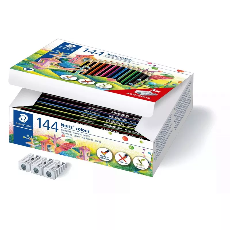 Staedtler Noris colour 185 lápis de cor, 144 un., cores sortidas (185 C144)
