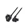 Cabo de alimentação ACT Powercord CEE 7/7 ficha (angular) - C5 (angular) preto 5 m