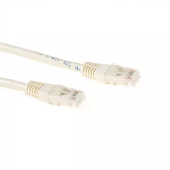 Cabo de patch ACT marfim 20 metros U/UTP CAT6A com fichas RJ45