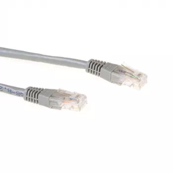 Cabo de patch ACT cinzento 1,5 metros U/UTP CAT6A com fichas RJ45