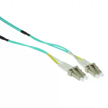 Cabo de fibra ótica robusto multimodo 50/125 OM3 duplex ACT 10 metros com fichas LC
