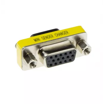 Adaptador D-sub High Density ACT 15 pinos fêmea para 15 pinos fêmea