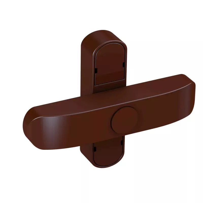 Fechadura para janela Olympia 7053 — puxador/fecho castanho para janelas