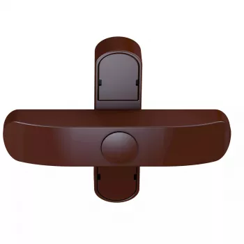 Fechadura para janela Olympia 7053 — puxador/fecho castanho para janelas
