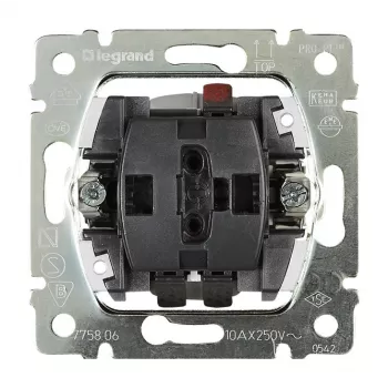 Legrand 775804 interruptor de luz plástico aço inoxidável, transparente