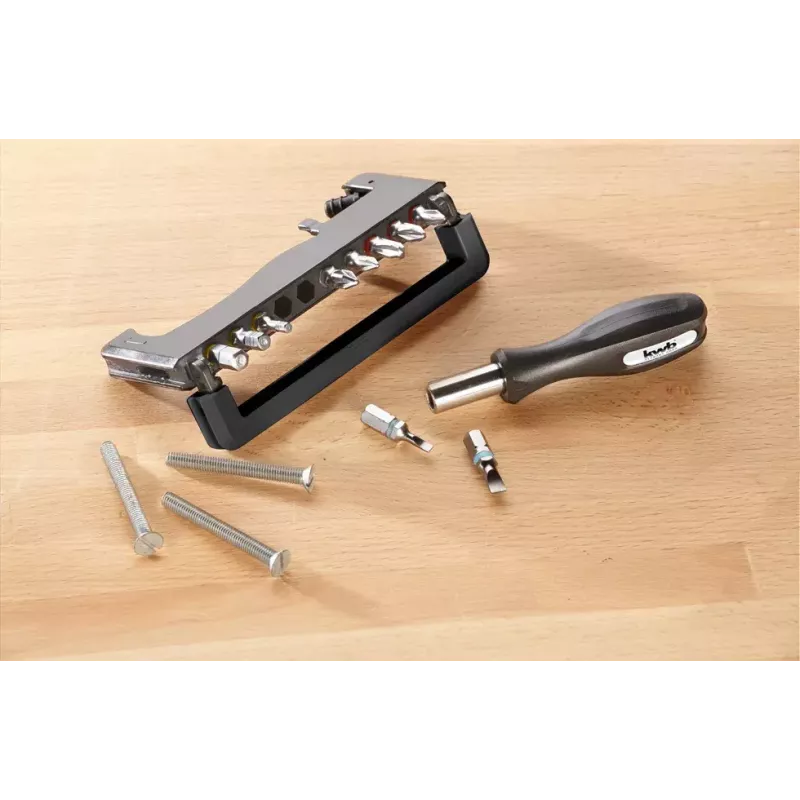 Conjunto de bits para chave de fendas KWB Industrial Steel Standard Handy Bit Box