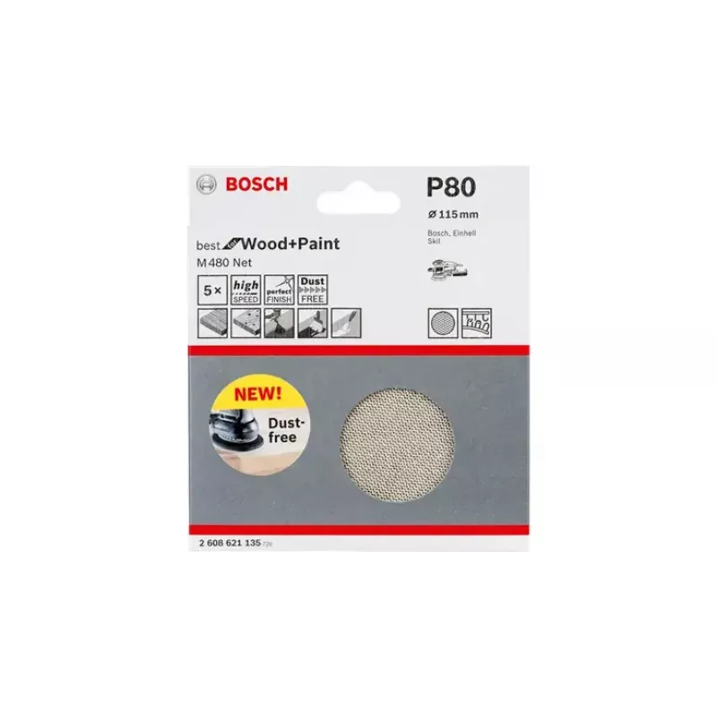 Folha de lixa Bosch M480 Best for Wood and Paint 2608621144