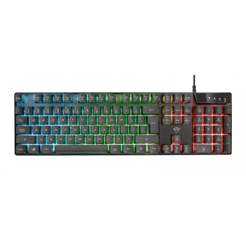 Teclado Gaming Trust GXT 835 Azor USB Alemão Preto
