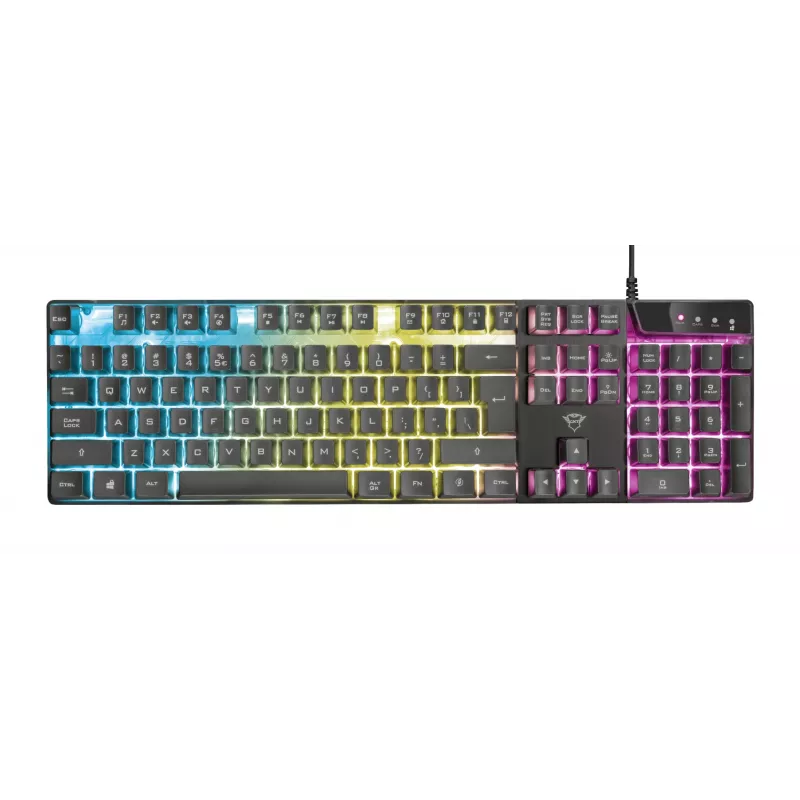 Teclado Gaming Trust GXT 835 Azor USB Alemão Preto