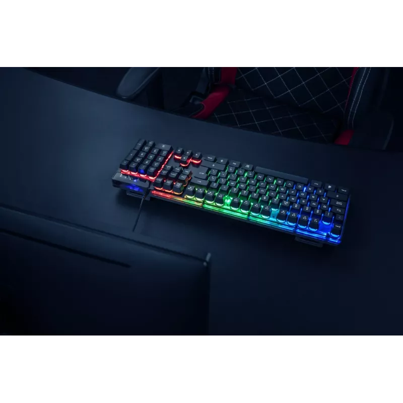 Teclado Gaming Trust GXT 835 Azor USB Alemão Preto