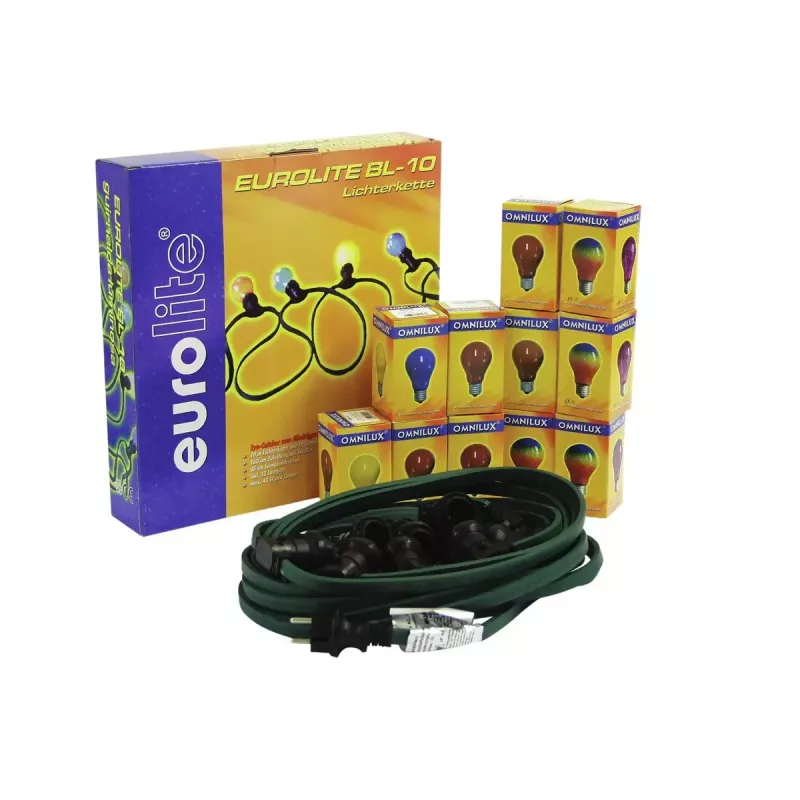 EUROLITE BL-10 E-27 Cadeia de luzes com 12 lâmpadas