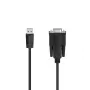 Hama 00200622 Cabo série preto 1,5 m Sub-D USB-A