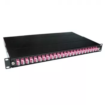 Painel de fibra ACT Fiber 24 x Duplex-LC Multimodo OM4