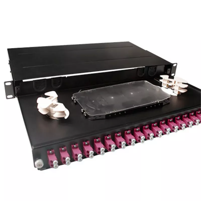 Painel de fibra ACT Fiber 24 x Duplex-LC Multimodo OM4