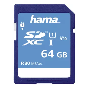 Hama 00213110 Cartão de memória 64 GB SDXC UHS-I Classe 10
