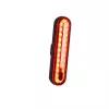 Fischer 50647 conjunto de luzes LED para bicicleta a pilhas, farol dianteiro de 80 lux