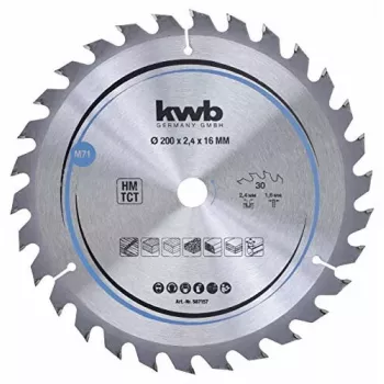 Disco de serra circular KWB 587157 Com pastilhas de metal duro 1 unid.