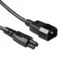 Cabo de alimentação ACT AK5252 0,25 m IEC C14 para IEC C5 250 V 2,5 A