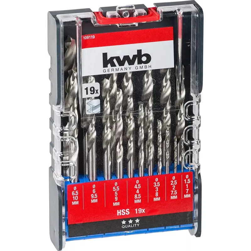 Broca KWB 109119 aço rápido HSS