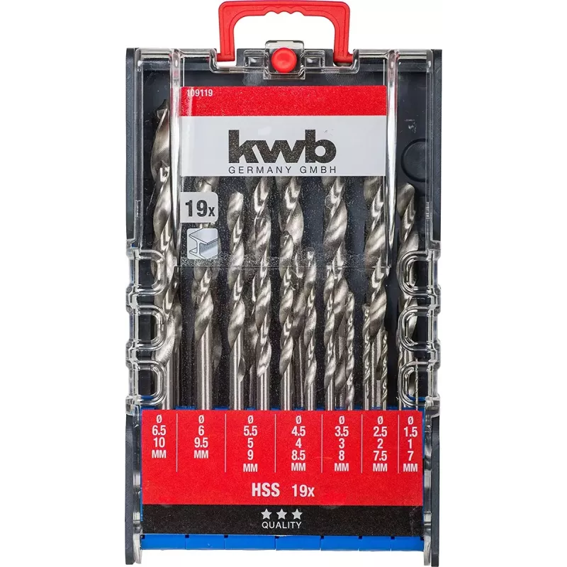 Broca KWB 109119 aço rápido HSS
