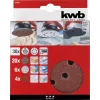 Conjunto de discos de lixa kwb Quick-stick conjunto de rodas de lixa 30 unid. 11,5 cm corindo