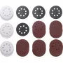 Conjunto de discos de lixa kwb Quick-stick conjunto de rodas de lixa 30 unid. 11,5 cm corindo