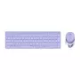 Teclado e rato Rapoo 9750M com wireless Bluetooth QWERTZ alemão roxo
