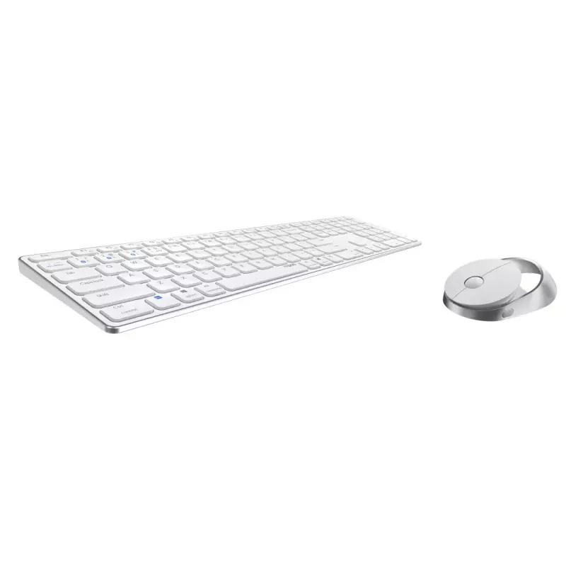Teclado e rato Rapoo 9850M incluído Home RF wireless Bluetooth QWERTZ alemão branco