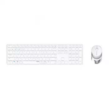 Teclado e rato Rapoo 9850M incluído Home RF wireless Bluetooth QWERTZ alemão branco