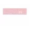 Teclado Rapoo E9800M wireless Bluetooth QWERTZ alemão rosa