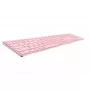 Teclado Rapoo E9800M wireless Bluetooth QWERTZ alemão rosa