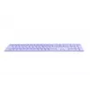 Teclado Rapoo E9800M sem fios Bluetooth QWERTZ alemão lilás