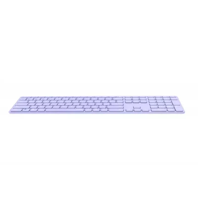Teclado Rapoo E9800M sem fios Bluetooth QWERTZ alemão lilás