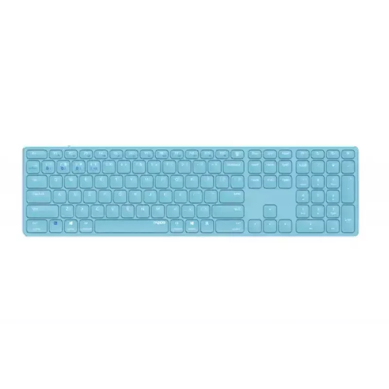 Teclado Rapoo E9800M Home RF wireless Bluetooth QWERTZ alemão azul