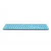 Teclado Rapoo E9800M Home RF wireless Bluetooth QWERTZ alemão azul