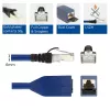 Cabo de extensão ACT azul 3 metros LSZH S/FTP CAT6A MPTL com proteção das patilhas de retenção e fichas RJ45