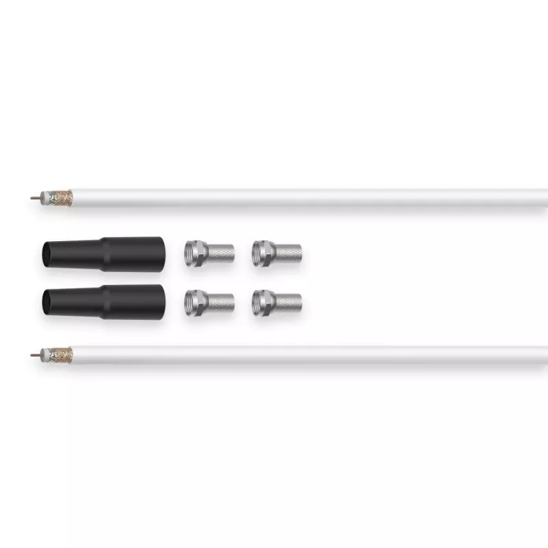 Cabo coaxial Hama 00179262 20 m F-Type branco