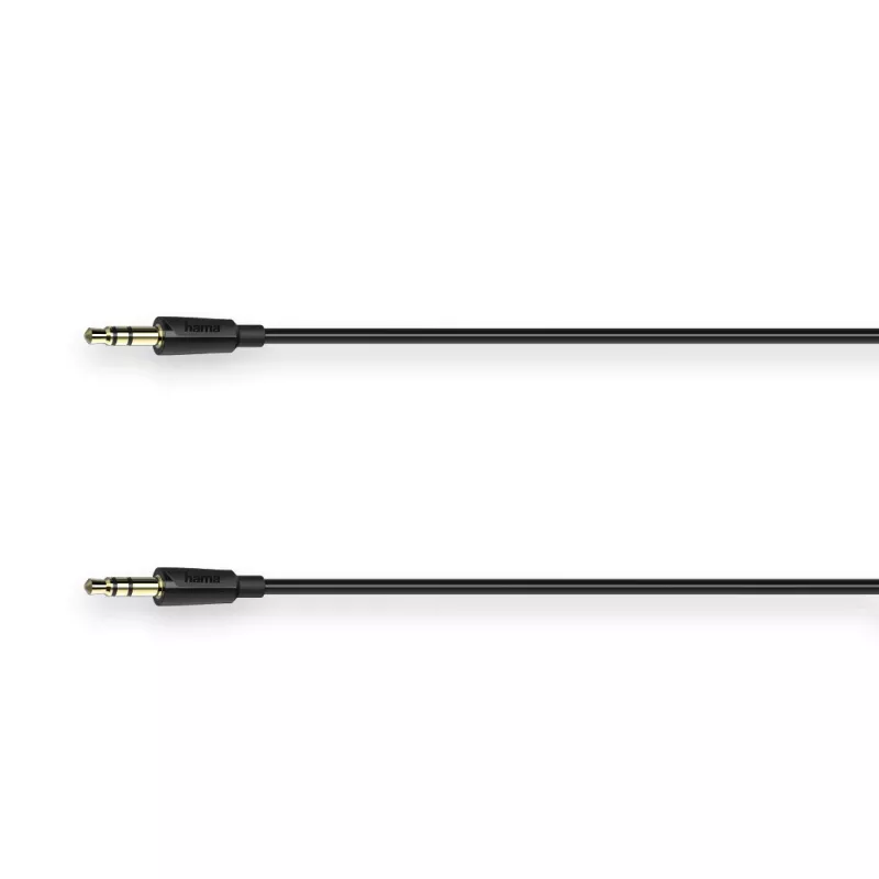 Cabo de áudio Hama Flexi-schlank 1,5 m 3,5 mm macho para macho preto