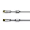 Cabo coaxial Hama 00179290 7,5 m branco ficha coaxial
